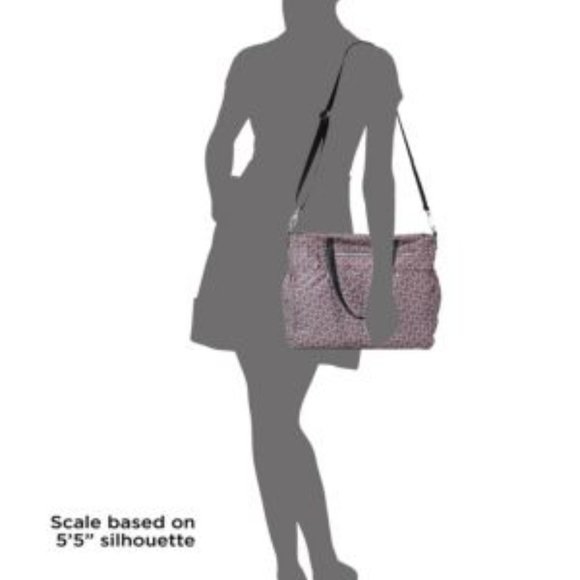 MILLY Luxe Baby Diaper Bag with Changing Pad in Grey and Pink Brand New - Picture 3 of 8